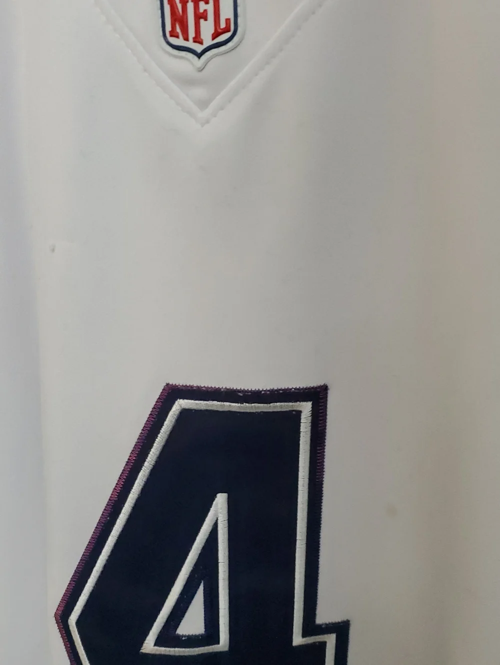 Nike Dallas Cowboys #4 PRESCOTT White & Navy Game Jersey (sz S/M)